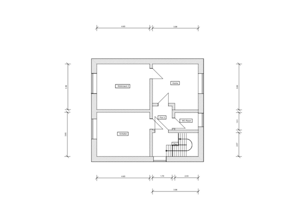 Grundriss Dachgeschoss 1