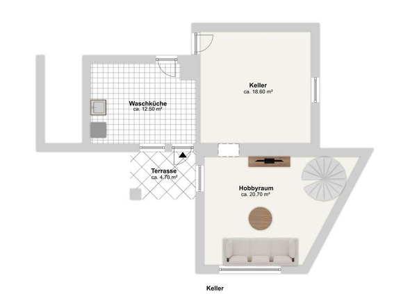 Grundriss Kellergeschoss (Teil)