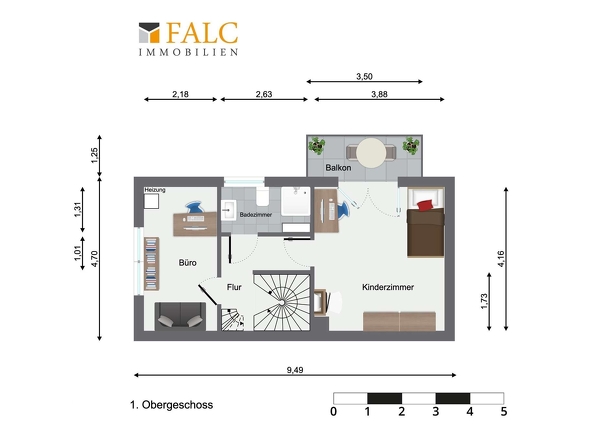 Grundriss 1.Obergeschoss