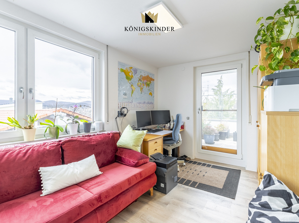 Kinderzimmer, Blick zur Dachterrasse