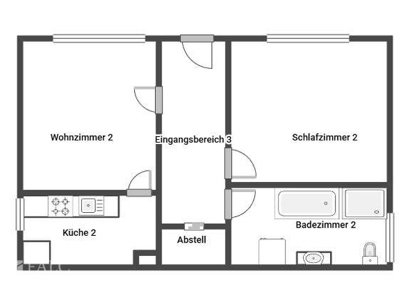 Grundriss Apartment