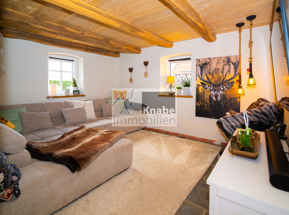 Wohnraum mit Blick aus Esszimmer