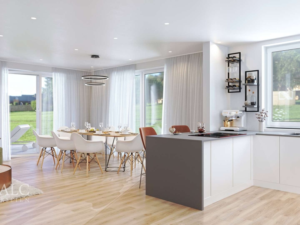 Einrichtungsbeispiel Essbereich & Küche