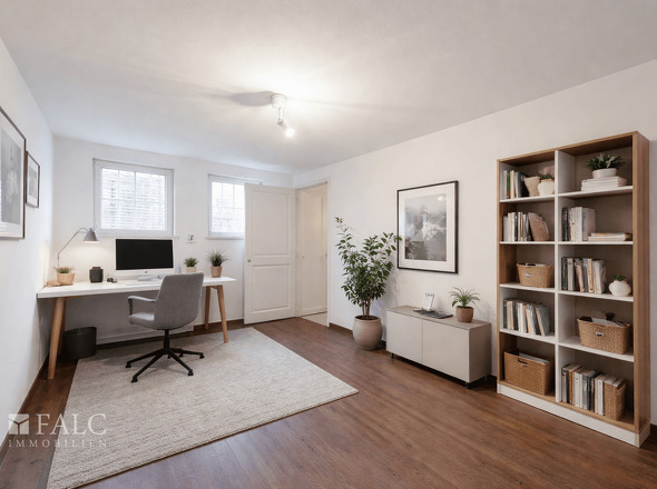 Einrichtungsbeispiel Arbeitszimmer