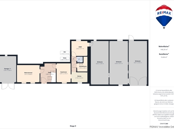 REMAX Immobilien DeLux Einfamilienhaus Grundriss EG Blieskastel Mark Matthias Borowicz 