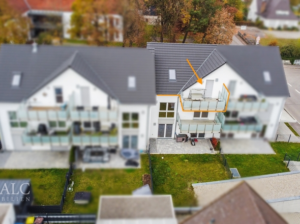 Außenansicht mit Markierung DG