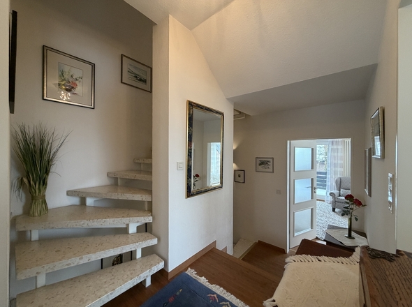 Treppenaufgang zum Dachgeschoss