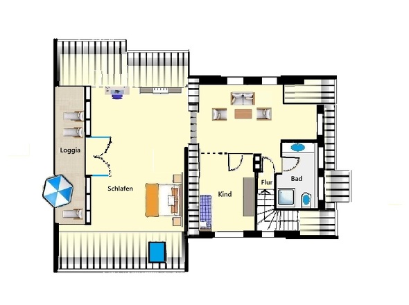 Grundriss Obergeschoss