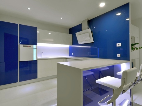 Impressionen von der Dachterrasse der modernen Luxusvilla in Kroatien