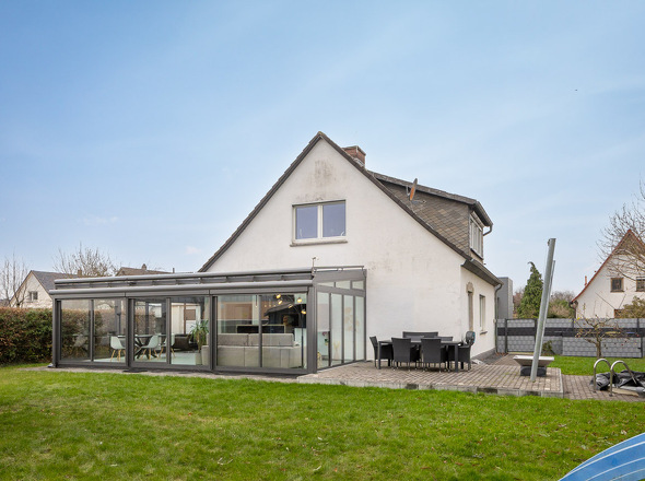 Der Blick aus dem Garten