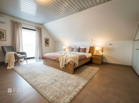 Schlafzimmer digitalisiert