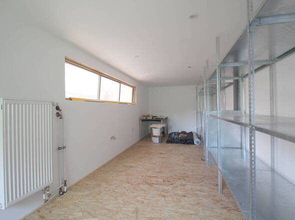 Beheizbarer Lageberereich mit ca. 2 m Deckenhöhe