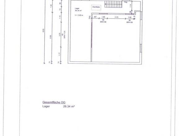 Grundriss DG - Lager