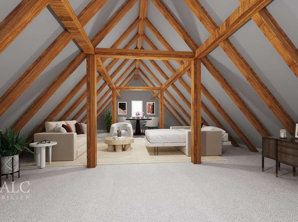 So könnte der Spitzboden aussehen