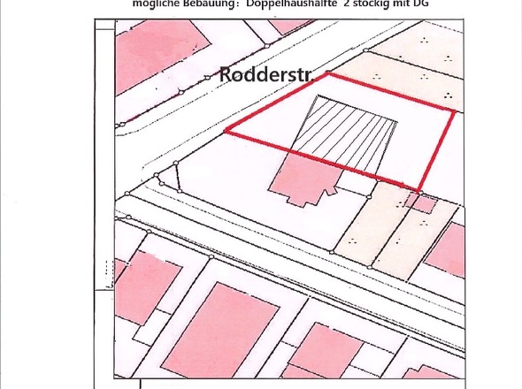 Lageplan Flur 5 (Rodderstraße)