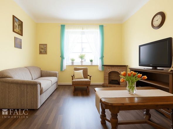 Wohnzimmer Wohnung straßenseitig