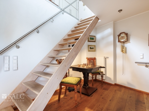 Treppe ins Schlafzimmer Maisonettewohnung
