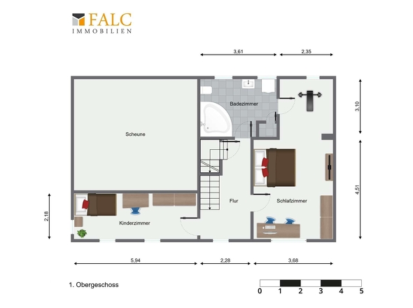 Grundriss 1.Obergeschoss