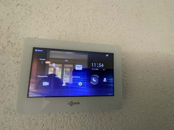 Videohaustürklingel mit Farbmonitor