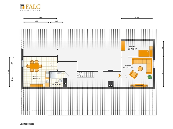 Grundriss Dachgeschoss