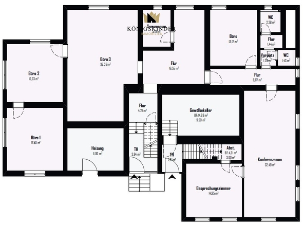 Grundriss Erdgeschoss – flexible Struktur für Umnutzungsszenario