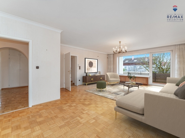 Wohzimmer OG mit Staging