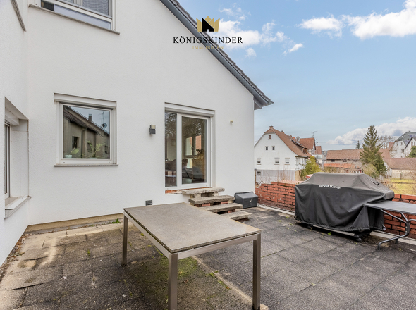 Terrasse mit Blick ins Grüne