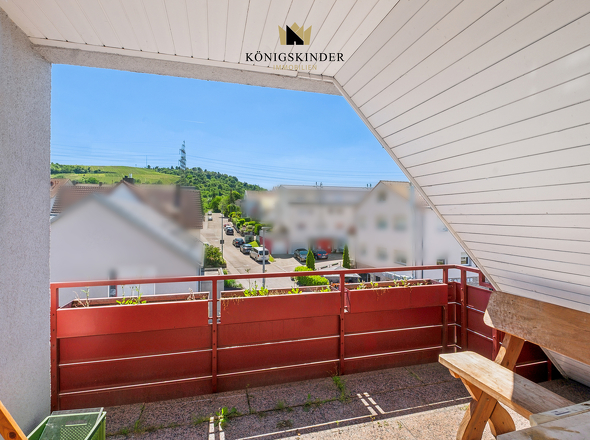 Balkon DG Blick in die Weinberge 