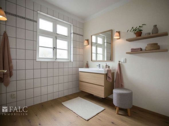 Whg. IV & V Bsp. Badezimmer - (KI generiert)