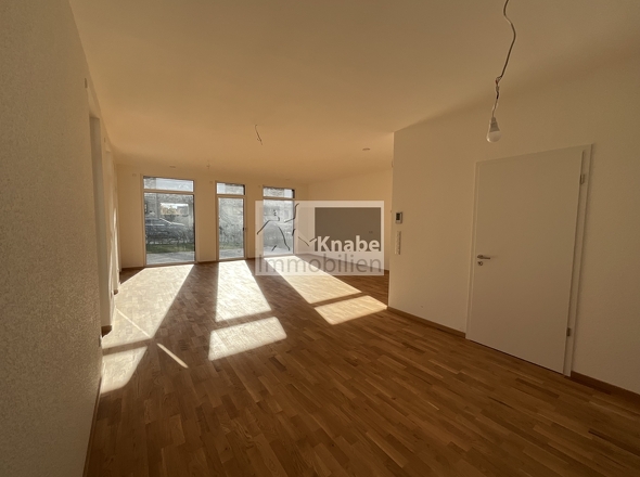 Eingangsbereich mit Blick ins das Wohn- und Esszimmer