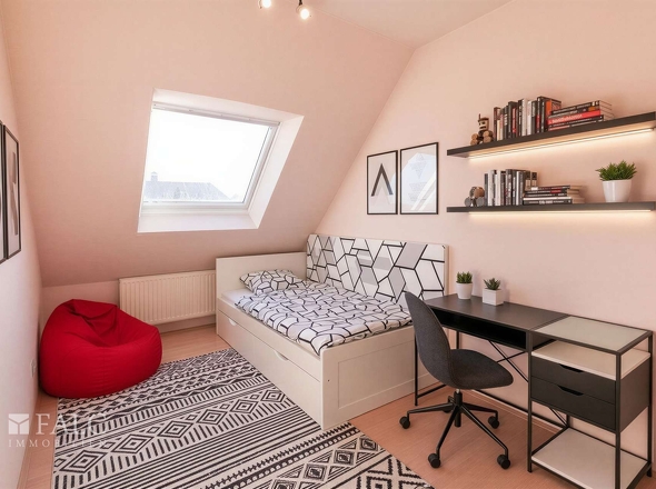 1. OG Schlafzimmer 3 - (KI generiert)