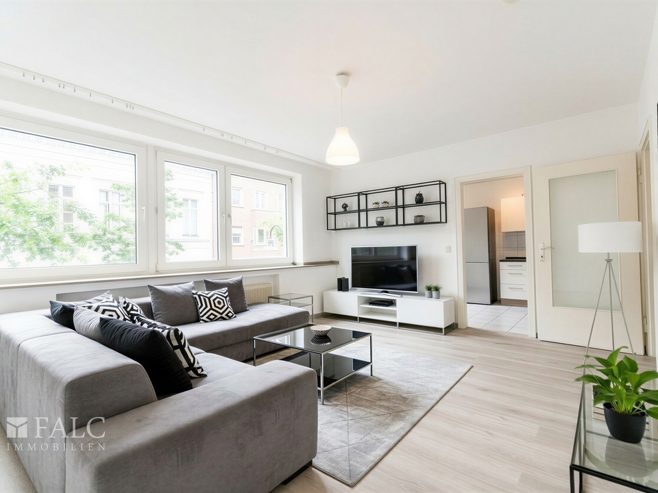 Großer Wohn- und Schlafraum - (KI generiert)