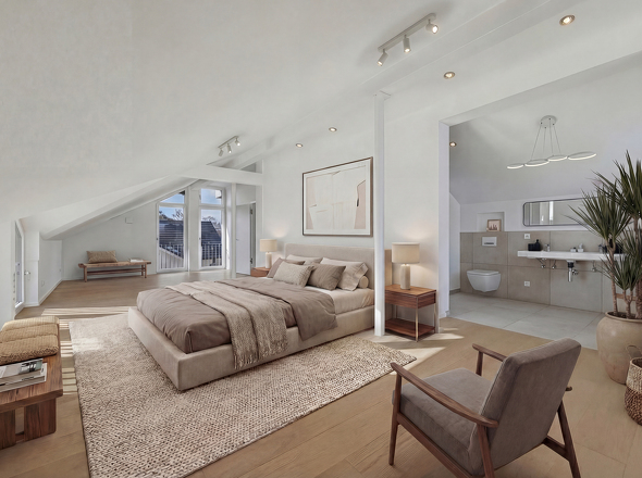 Schlafzimmer visualisiert