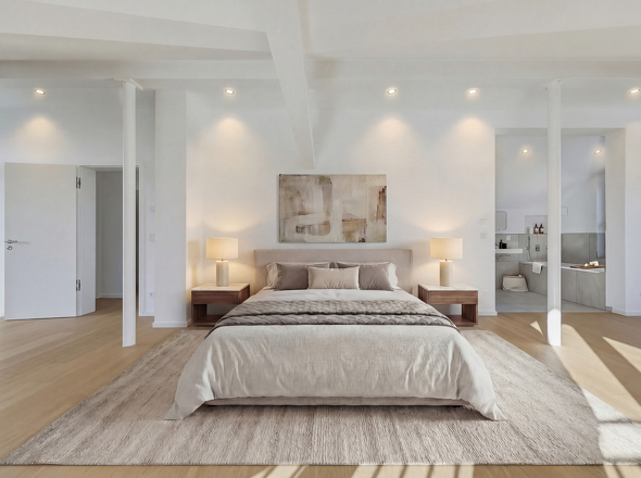 Schlafzimmer visualisiert