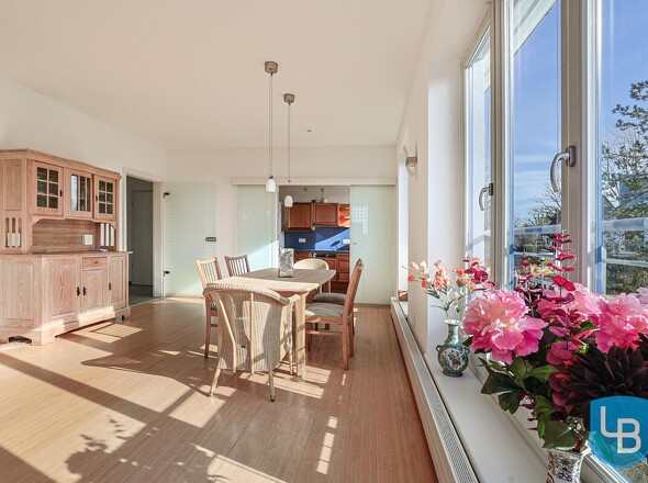 Blick vom Wohnzimmer 