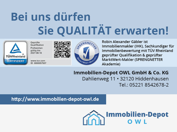 Ihr Qualitätsmakler – TÜV Rheinland zertifiziert
