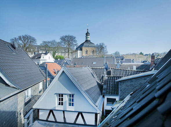 Blick auf Gräfrather Altstadt 