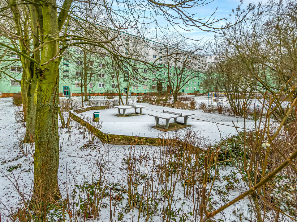 Innenhof Tischtennisplatten