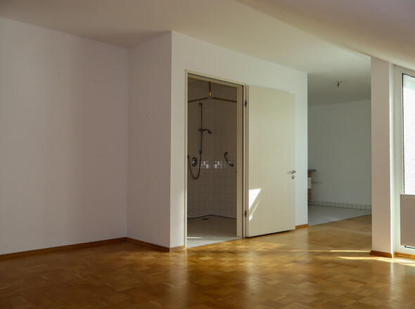 Wohnzimmer Blick Bad