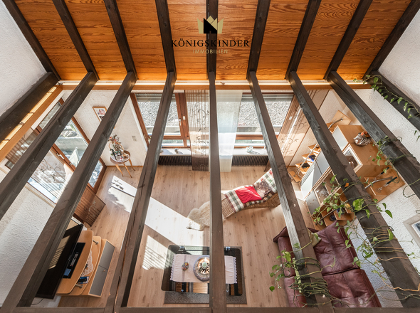 Blick aufs Wohnzimmer 