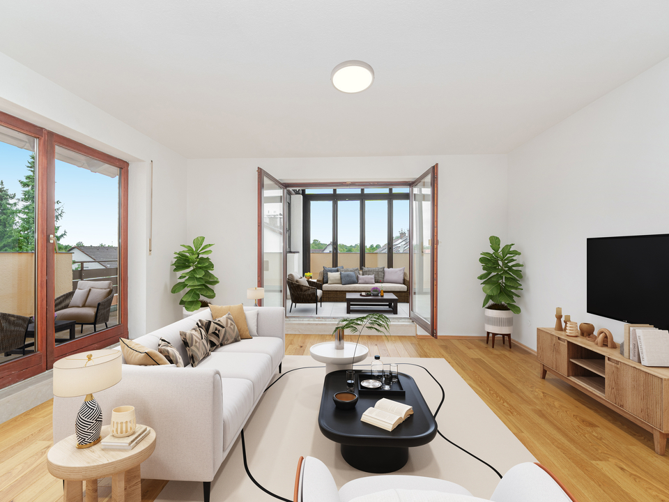 Wohnzimmer - virtuelle Renovierung