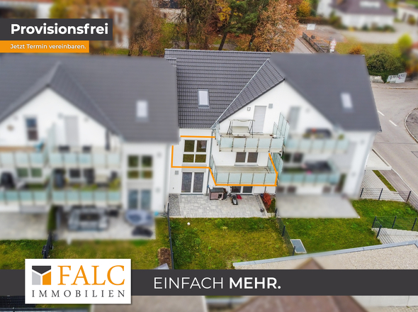 Außenansicht mit Markierung