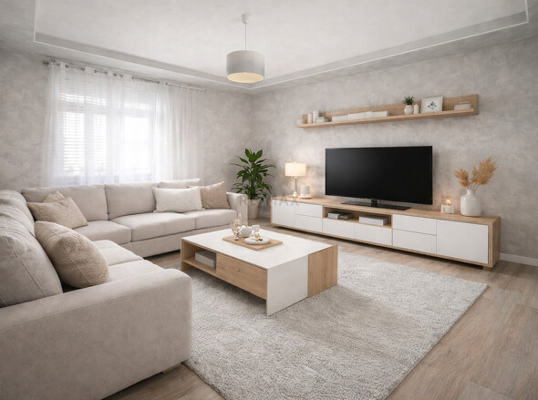 Visualisierung Zimmer 1 (Nachher) so kann das Wohnzimmer aussehen