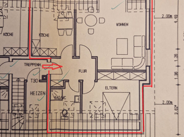 Grundriss DG-Wohnung rechts