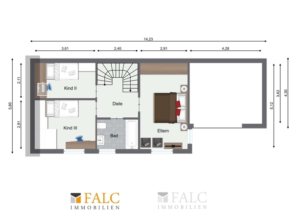 Grundriss Obergeschoss