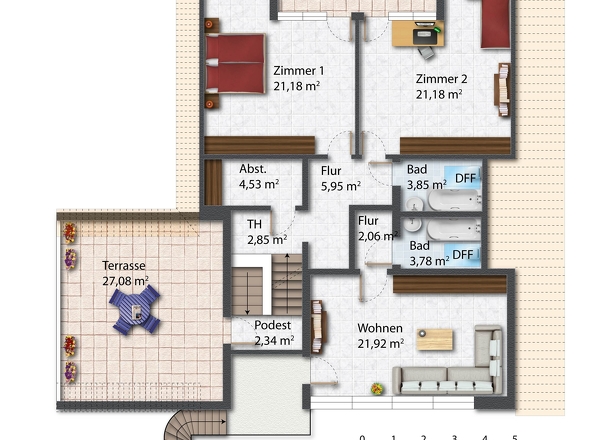 Grundriss Dachgeschoss