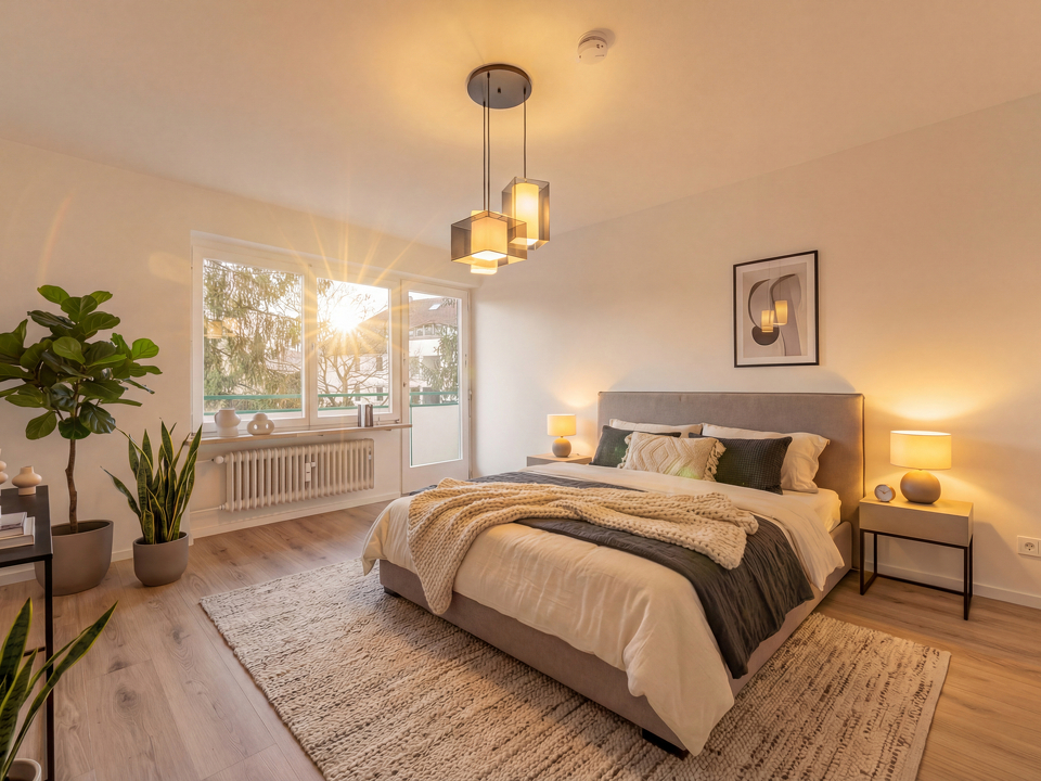 Schlafzimmer visualisiert