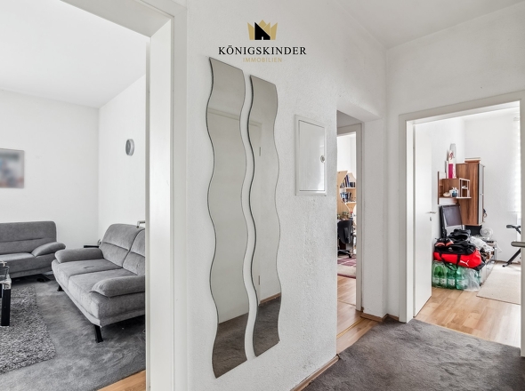 Vom Flur geht es in die Zimmer