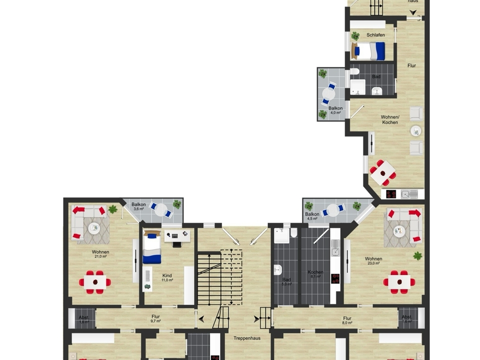 Grundriss Umfassungsstrasse 24 EG