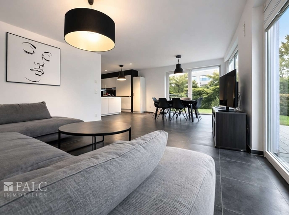 Wohnbereich mit fließenden Übergängen